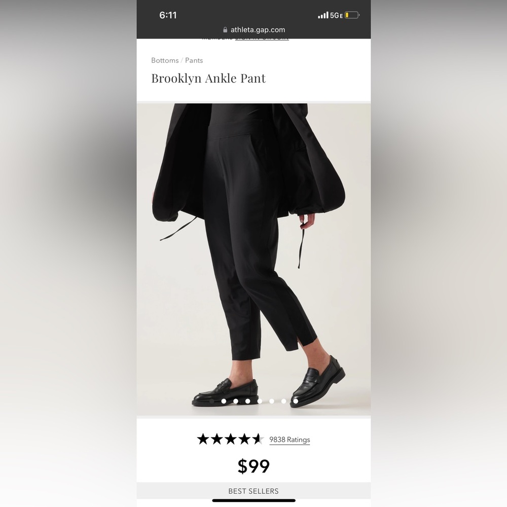 Athleta brooklyn ankle pant
